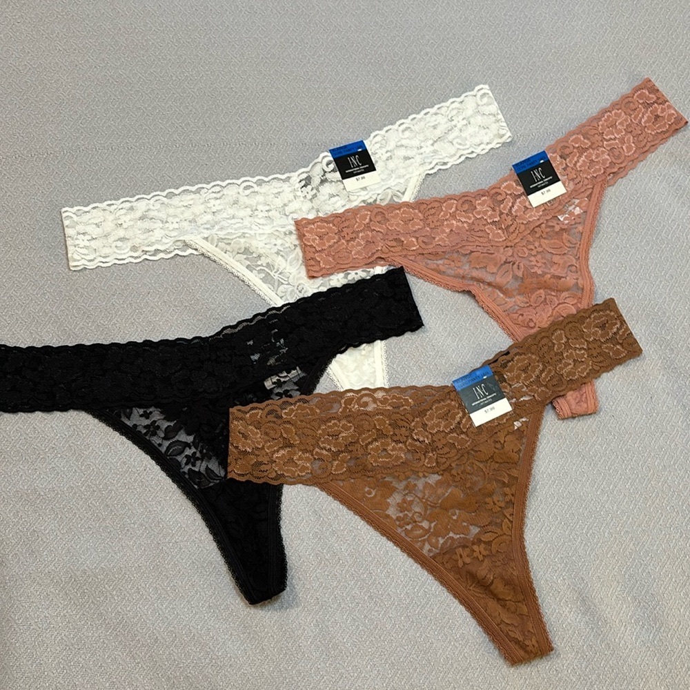NWT Bundle of INC Core Lace Thong Panties